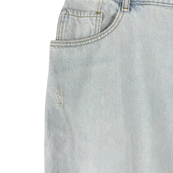 Pilcro Anthropologie Bermuda Denim Shorts 18W Blue Drawstring NWT SS-2066 - Picture 6 of 16